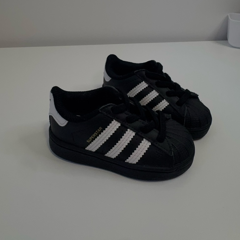 Adidas Kids Superstar Black White Sneakers